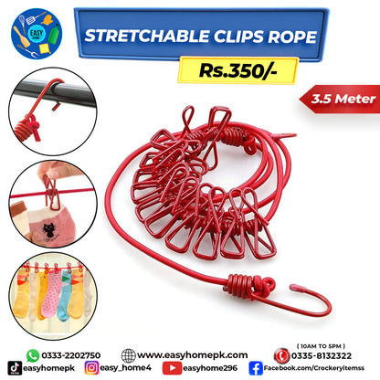 Stretchable Clips Rope