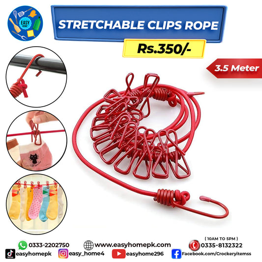 Stretchable Clips Rope