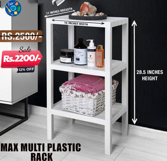 Max Multi Plastic Rack 3 Layer