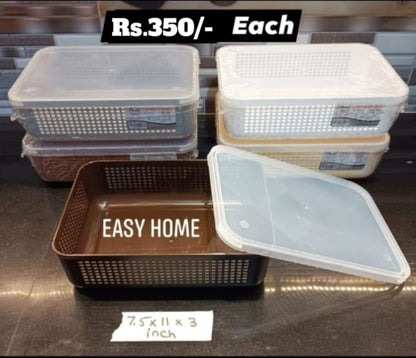 Storage Basket With Lid