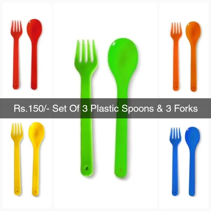 Plastic Spoon Fork Set