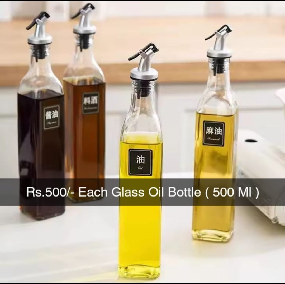 Glass Oil Bottle