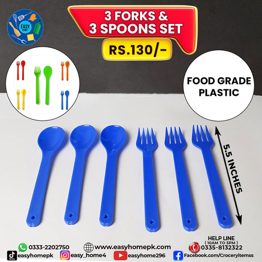 Plastic Spoon Fork Set