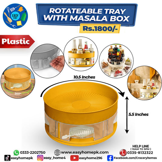 Rotateable Tray With Masala Box