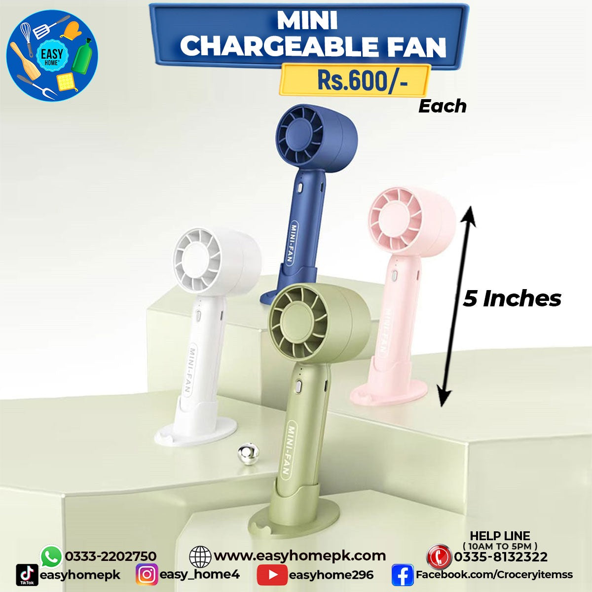 Mini Chargeable Fan