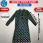 Doted Print Ladies Cotton Kurti - Small