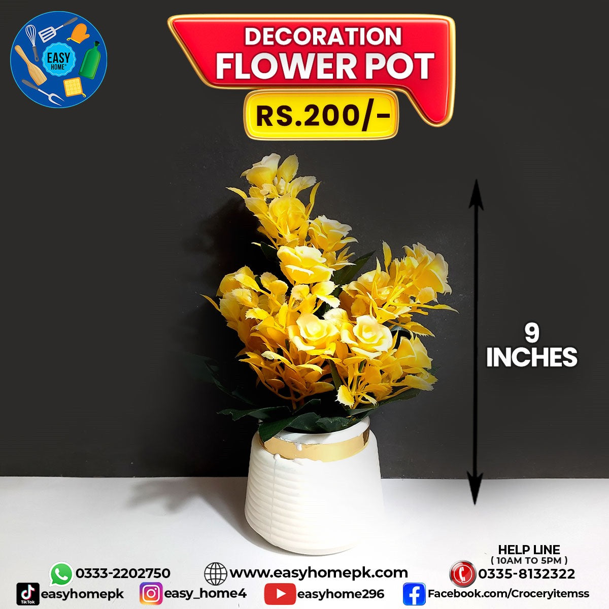 Decoration Flower Pot - Large