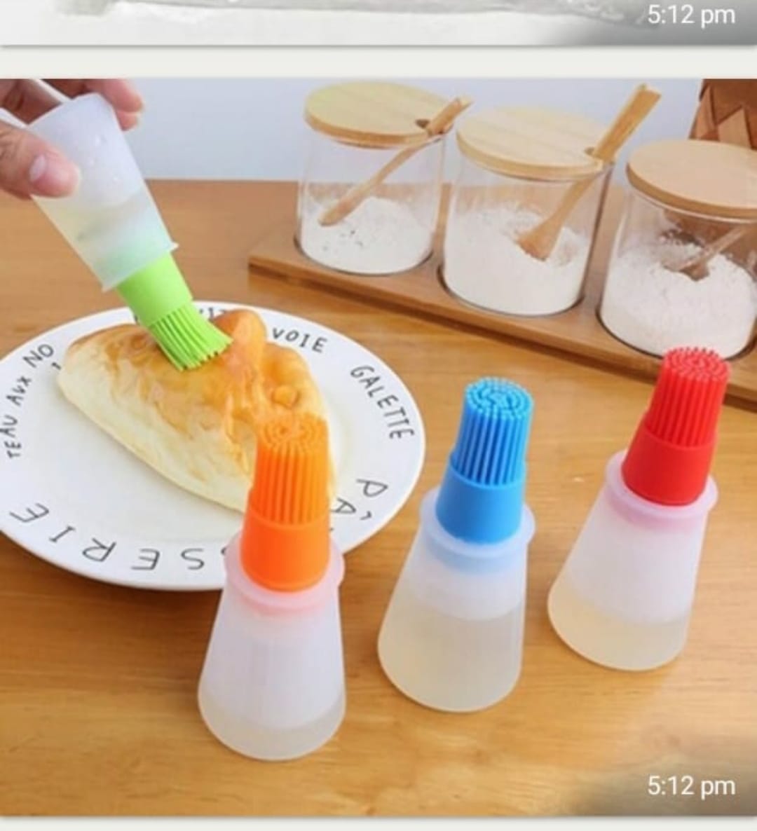 Silicon Oil Bottle With Brush