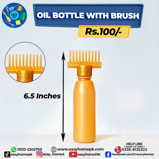 Oil Bottle With Brush