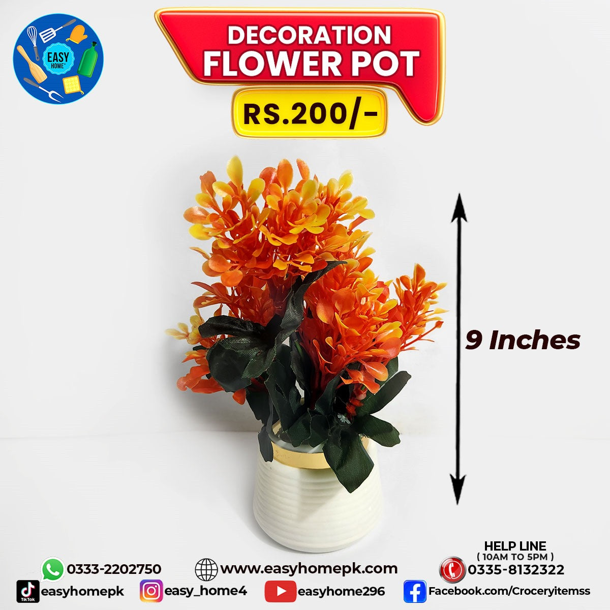 Decoration Flower Pot - Large