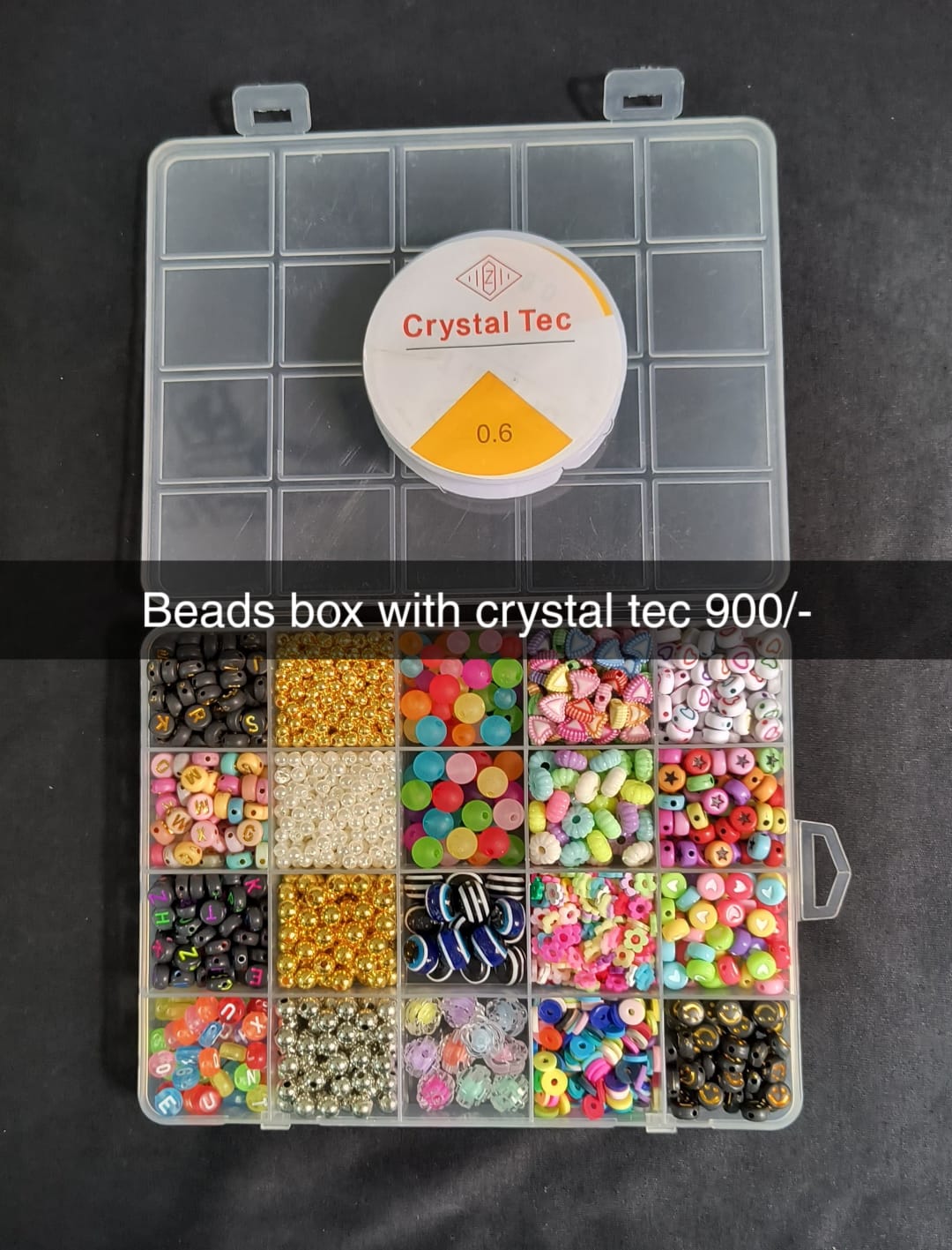 Beads Box With Crystal Tec