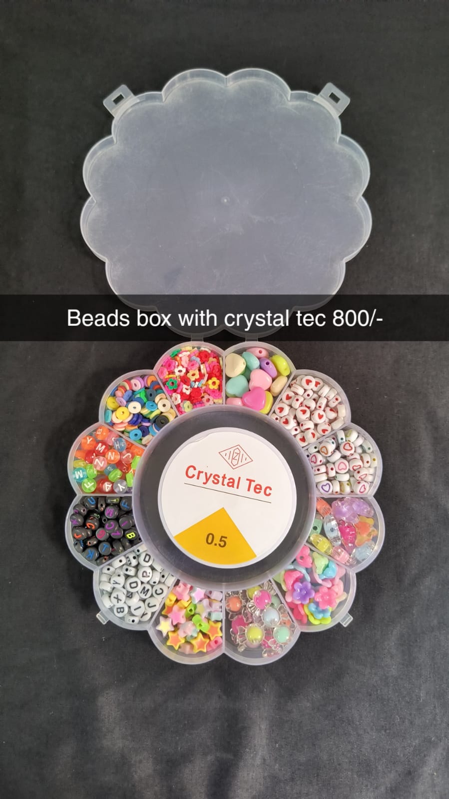 Beads Box With Crystal Tec