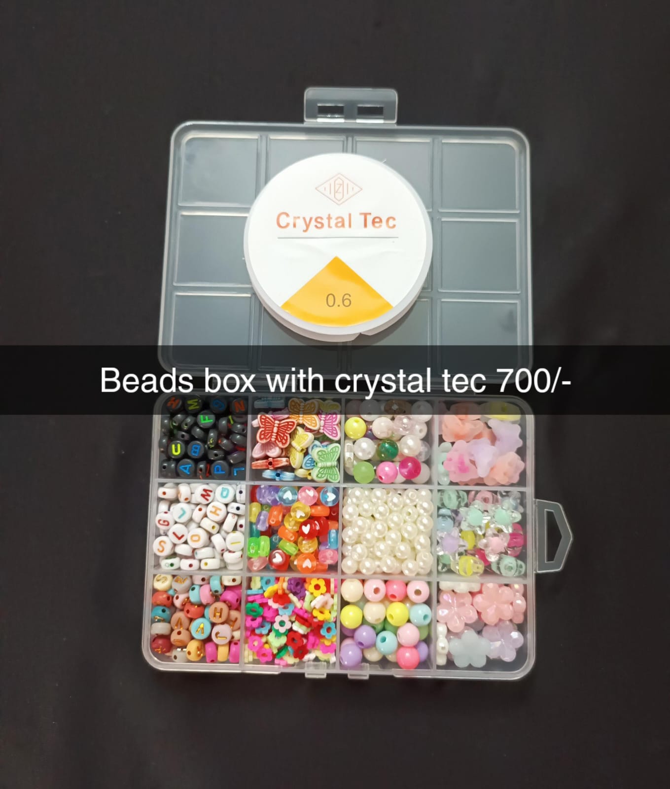 Beads Box With Crystal Tec
