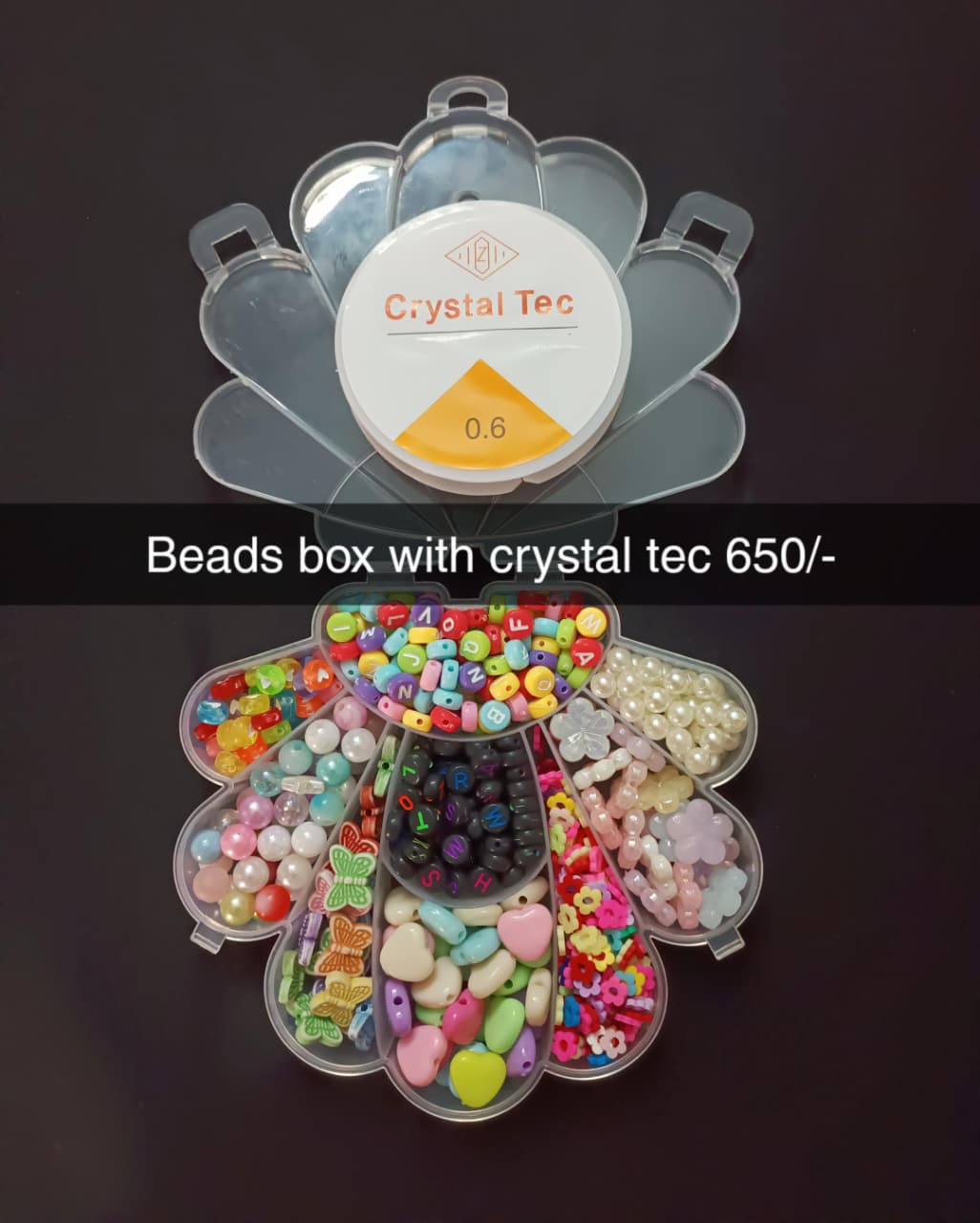 Beads Box With Crystal Tec