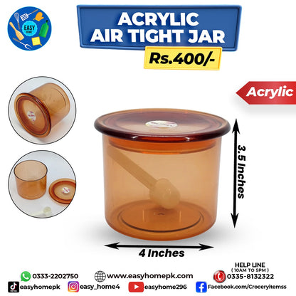 Acrylic Air Tight jar