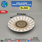 Melamine White Printed Plate