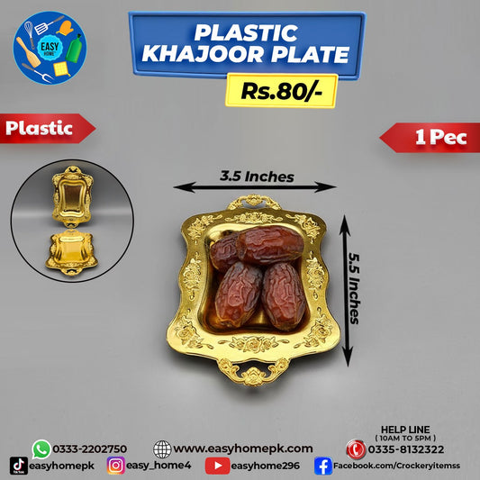 Plastic Khajoor Plate