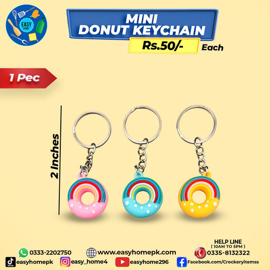 Mini Donut Keychain