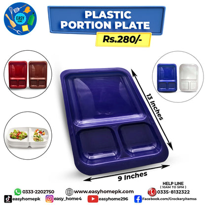 Plastic Portion Plate