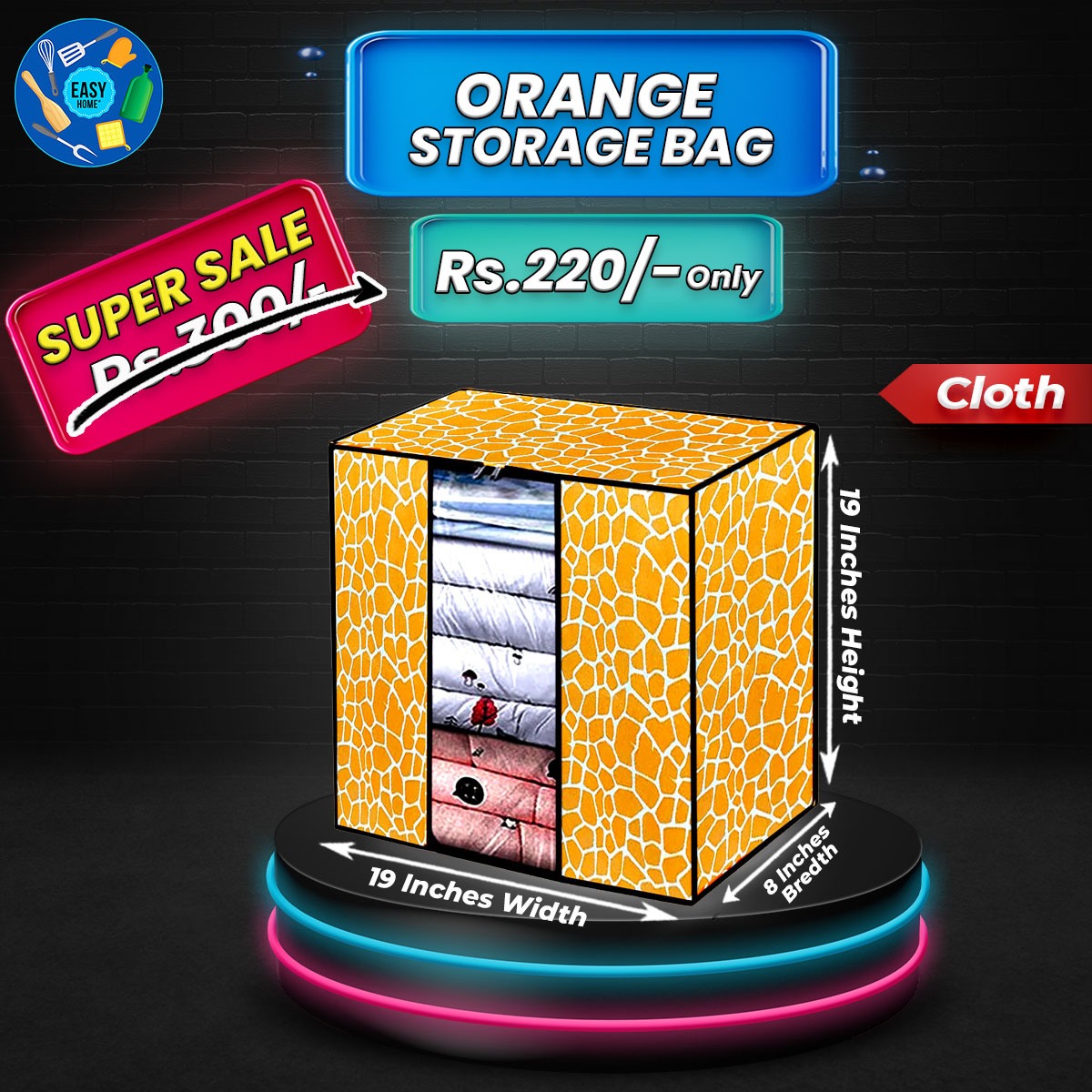 Storage Bag - Orange