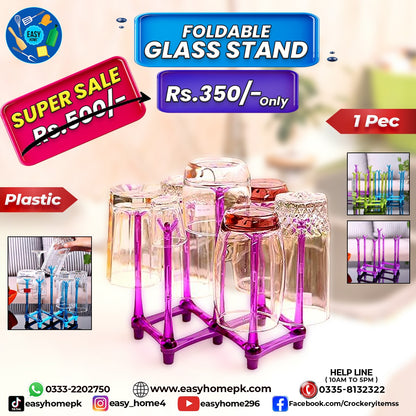 Foldable Glass Stand