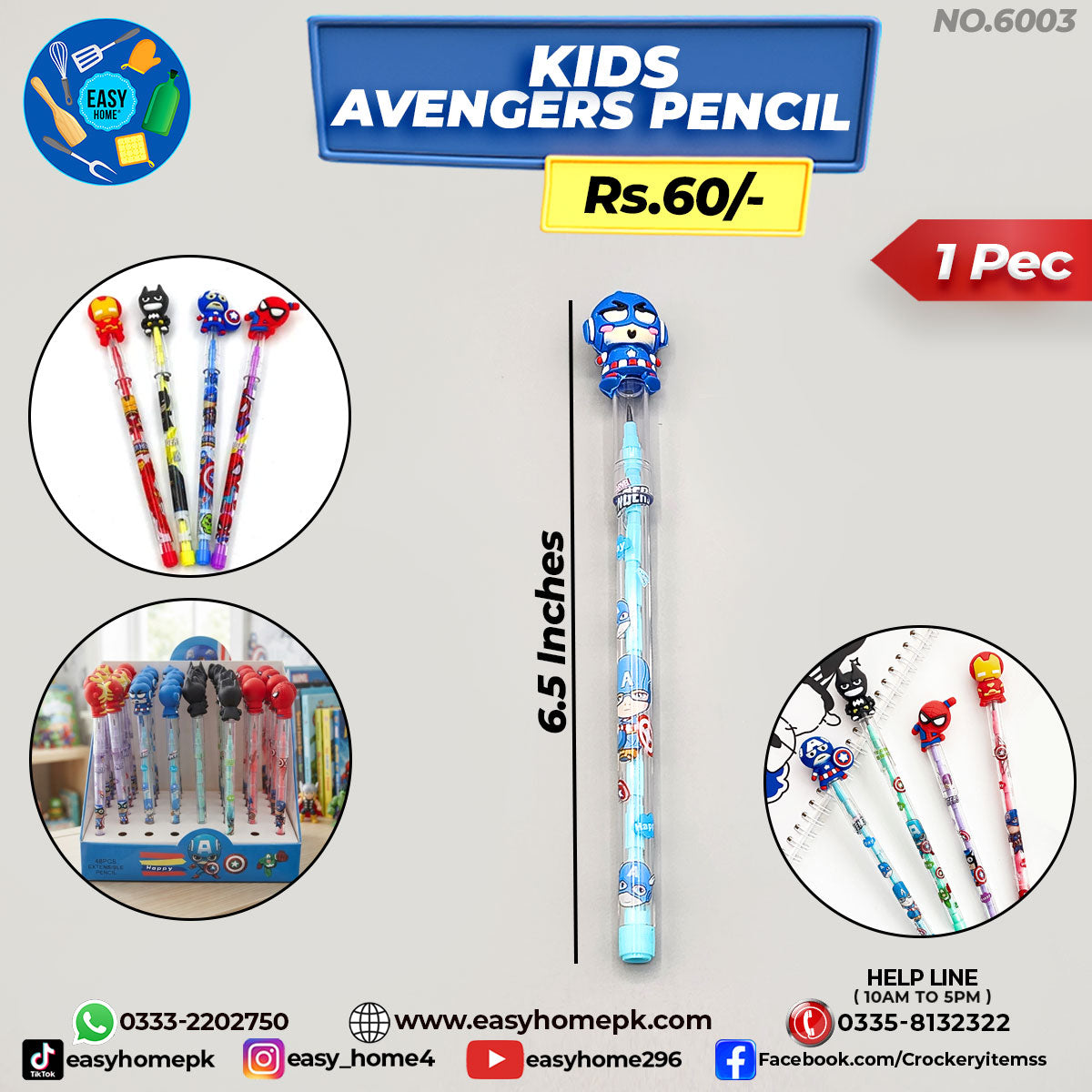 Kids Avengers Pencil
