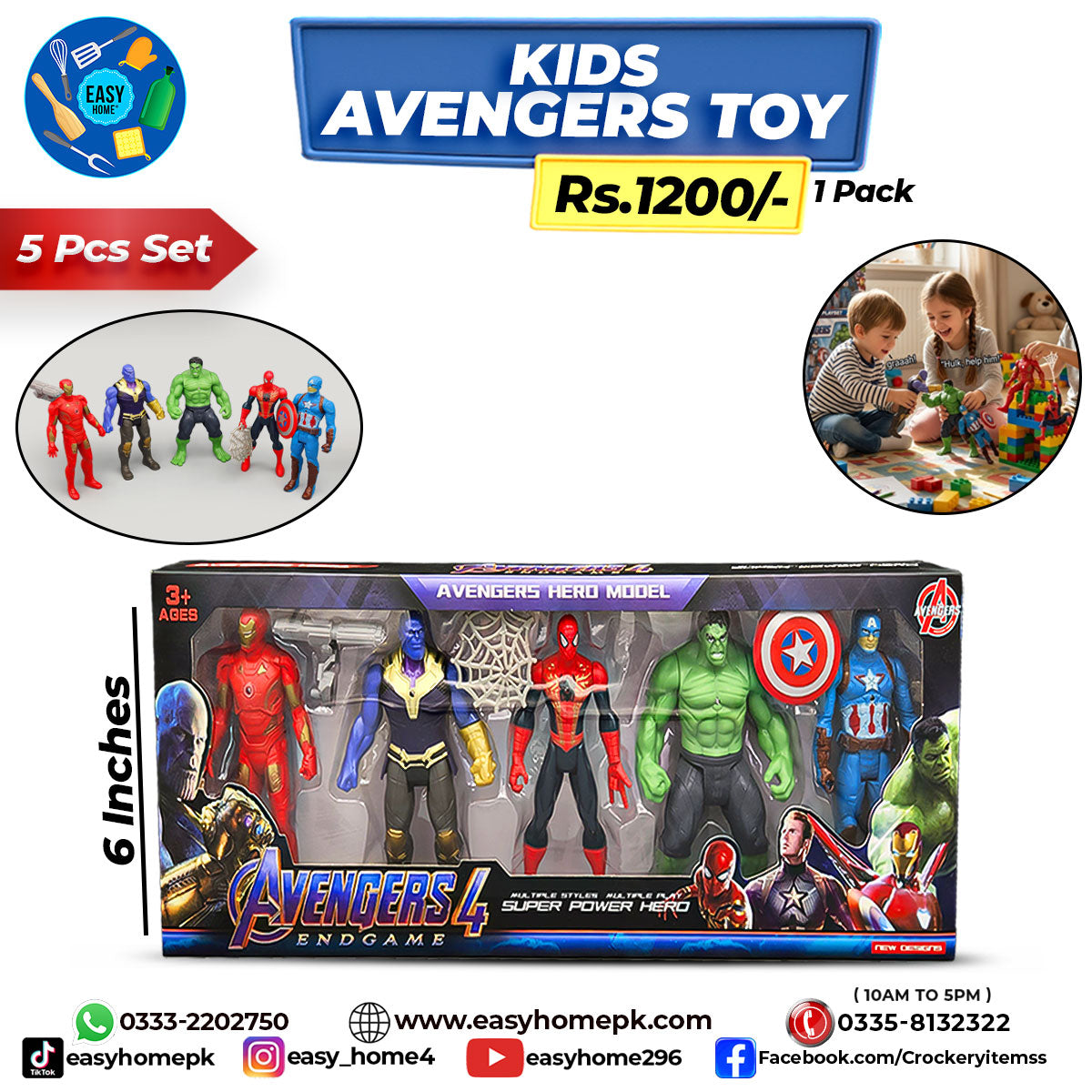 Kids Avengers Toy Pack