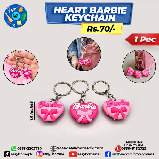 Heart Barbie Keychain