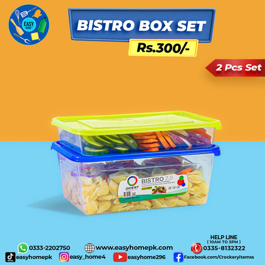 Bistro 2 Pcs Food Boxes