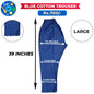 Blue Ladies Cotton Trouser-Large