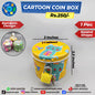 Cartoon Coin Box - Round Shape