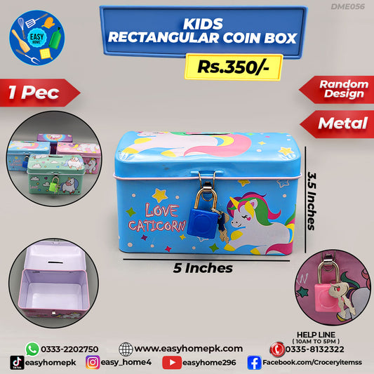 Kids Rectangular Coin Box
