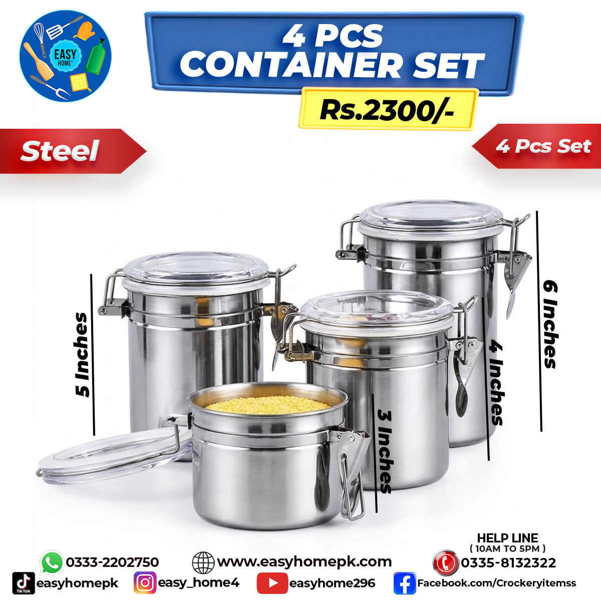 Steel Container Set