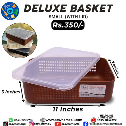Storage Basket With Lid