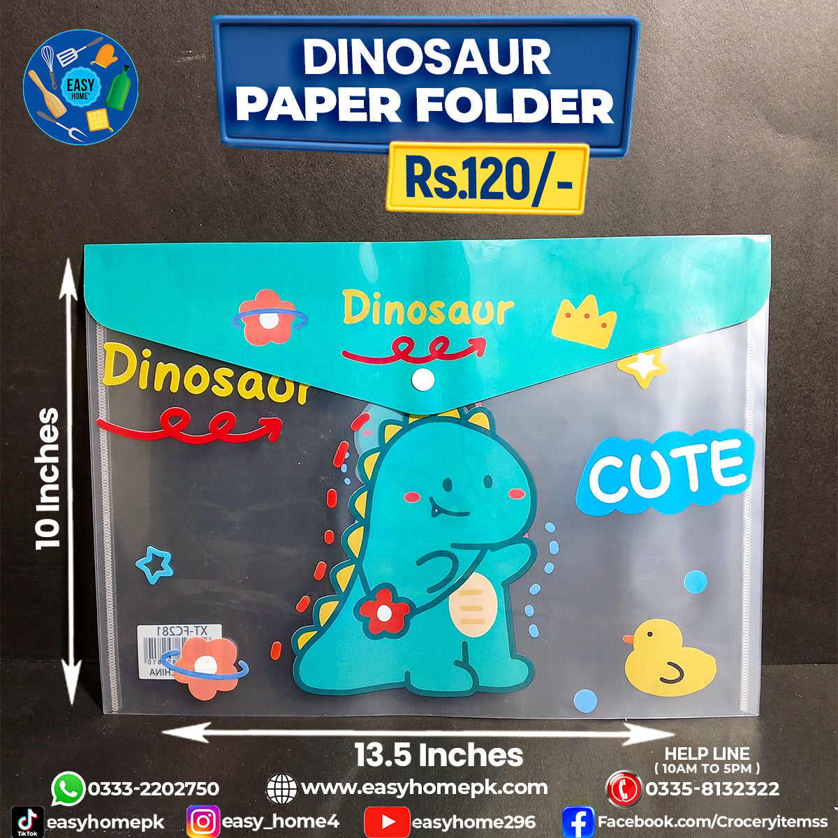 Dinosaur Paper Folder