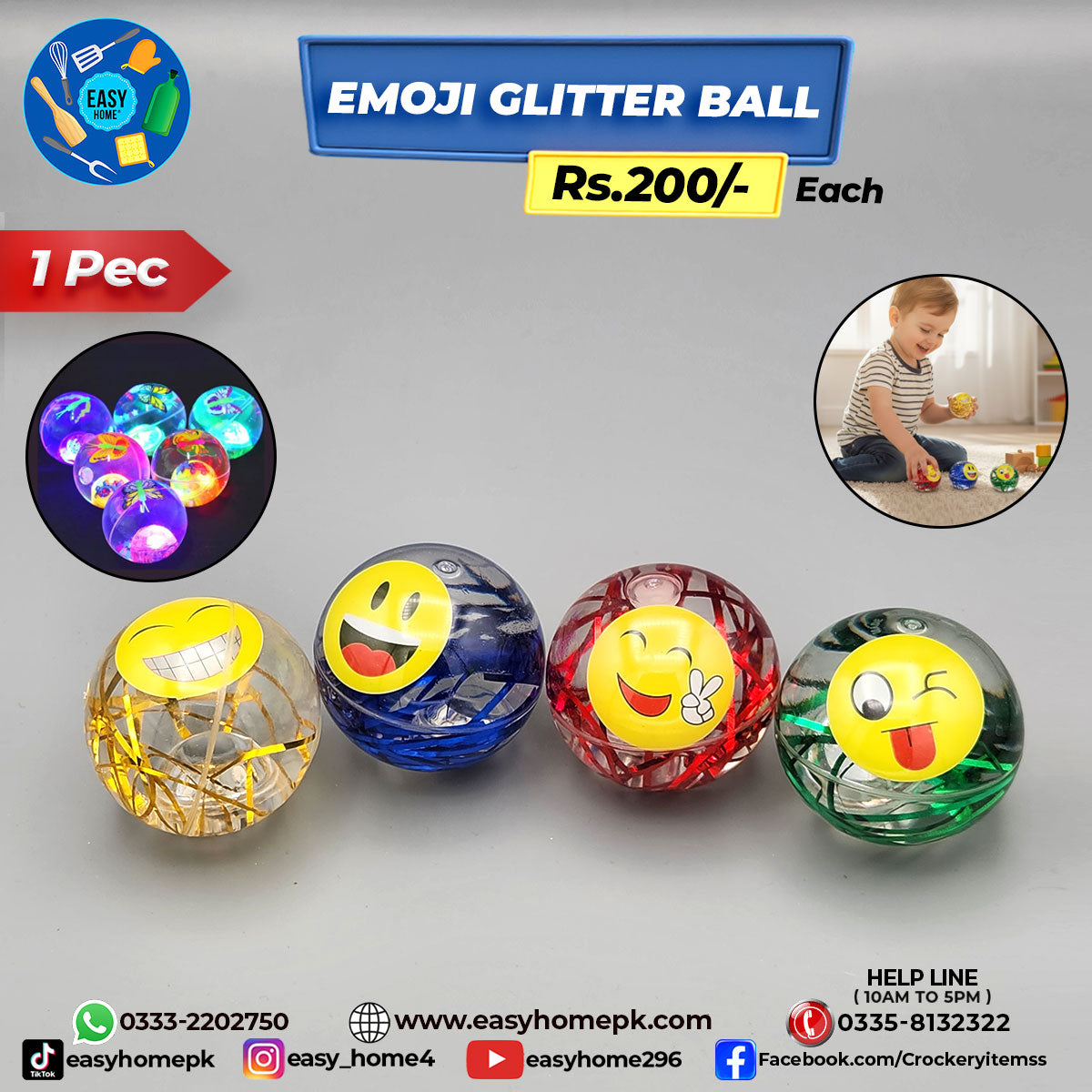Emoji Glitter Ball
