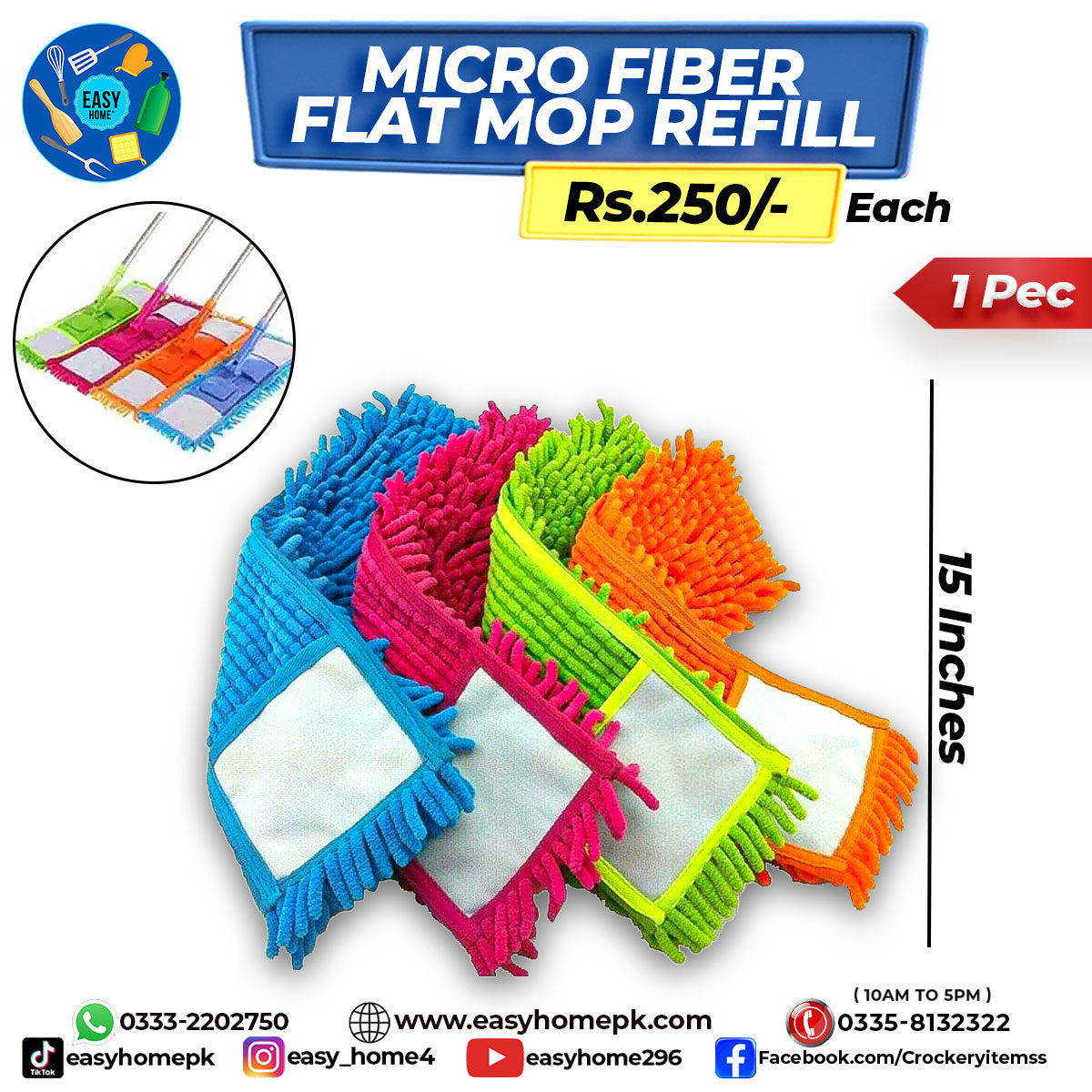 Micro Fiber Mop Refill