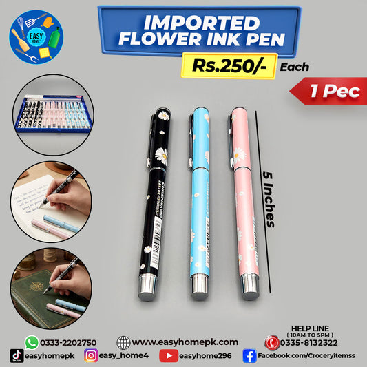 Imported Flower Ink Pen