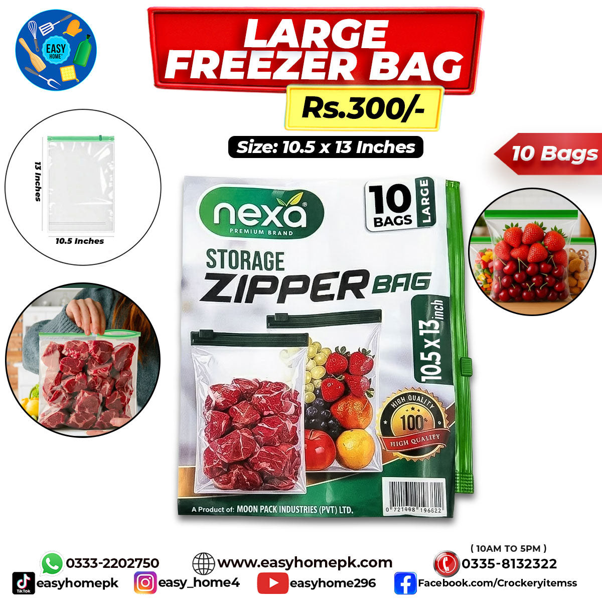 Freezer Bags - Large