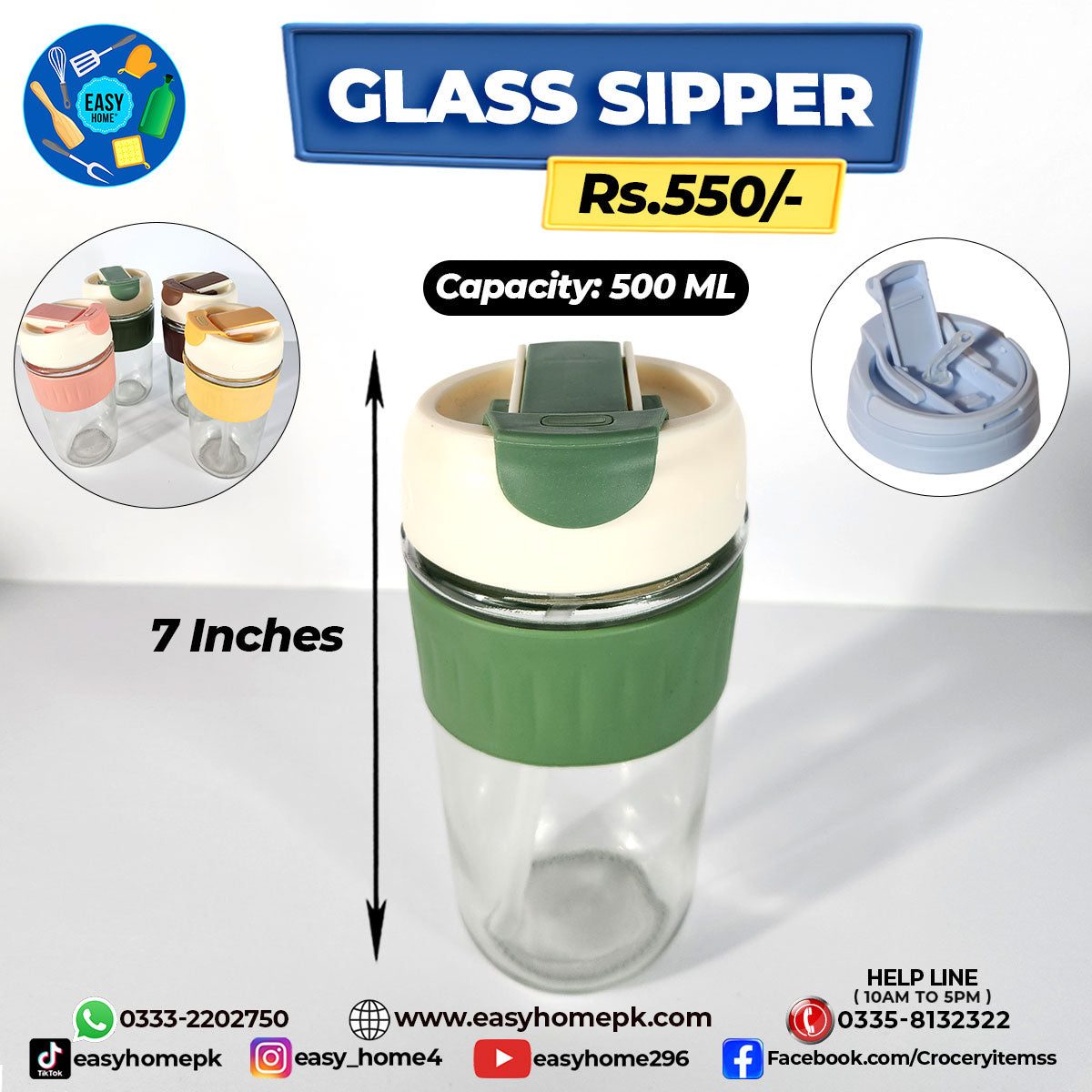 Glass Sipper – EASY HOME