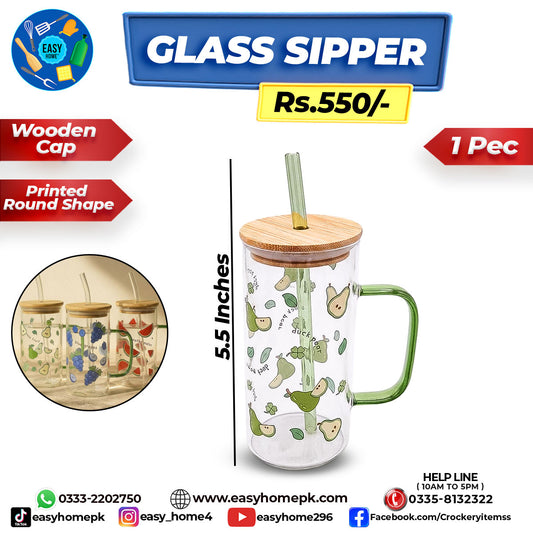 Glass Sipper - Printed