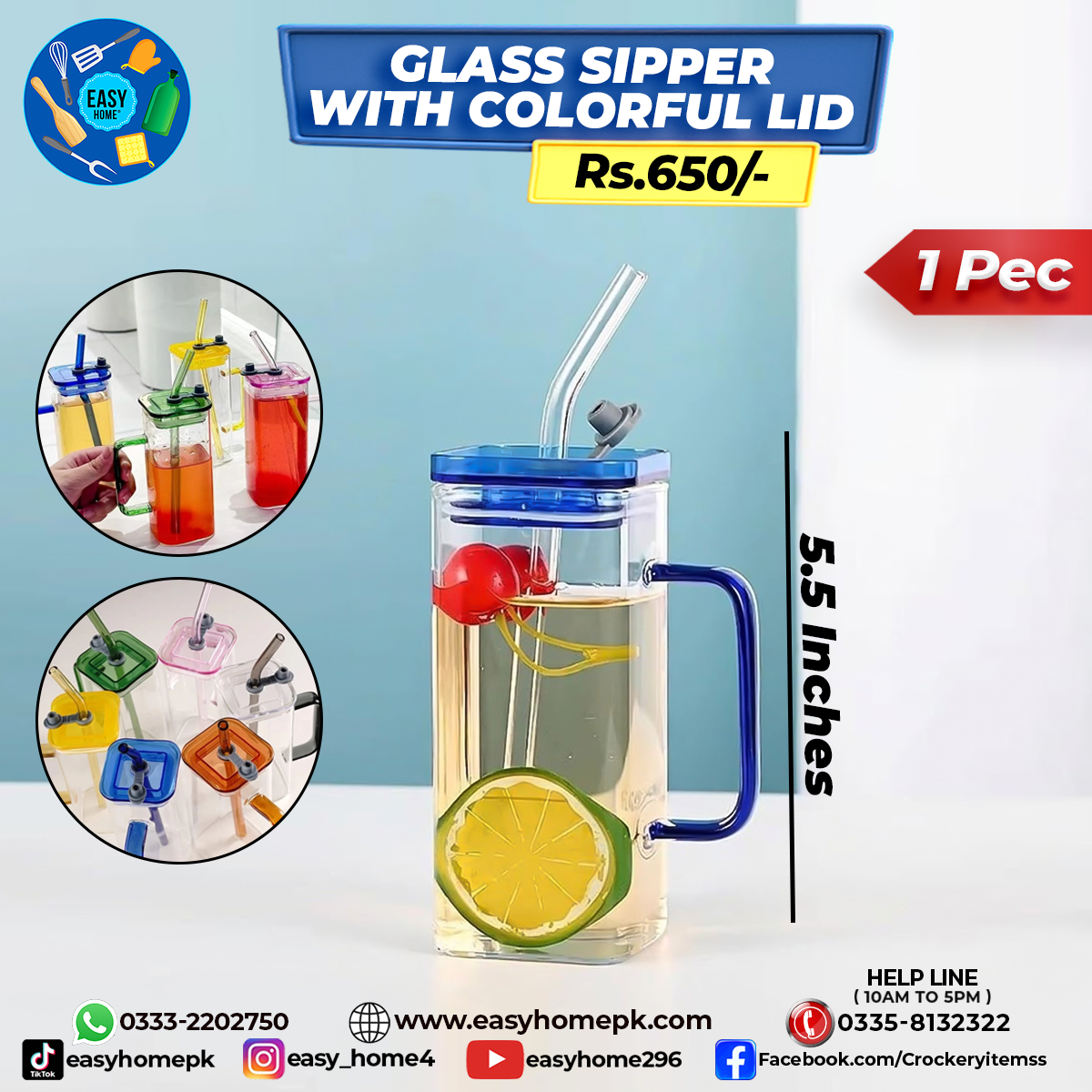 Glass Sipper – EASY HOME