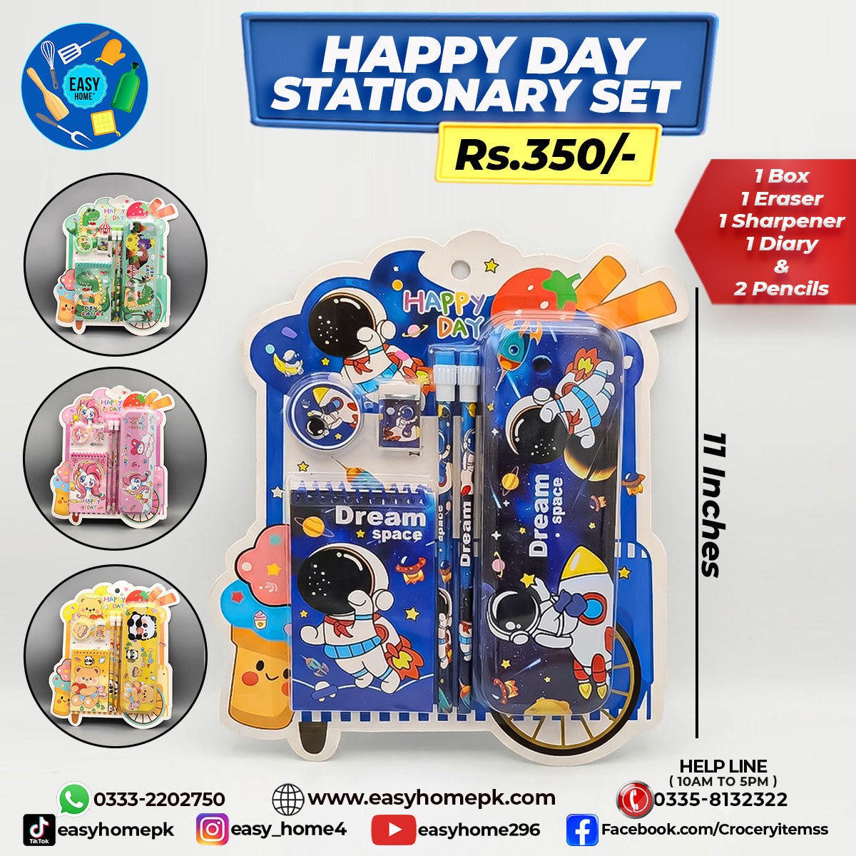 Happy Day Stationary Set