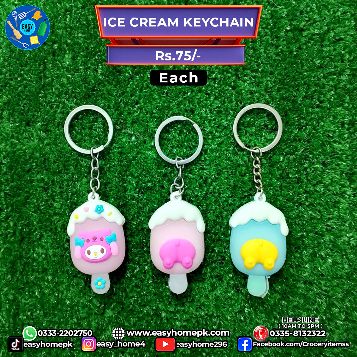 Ice Cream Keychain