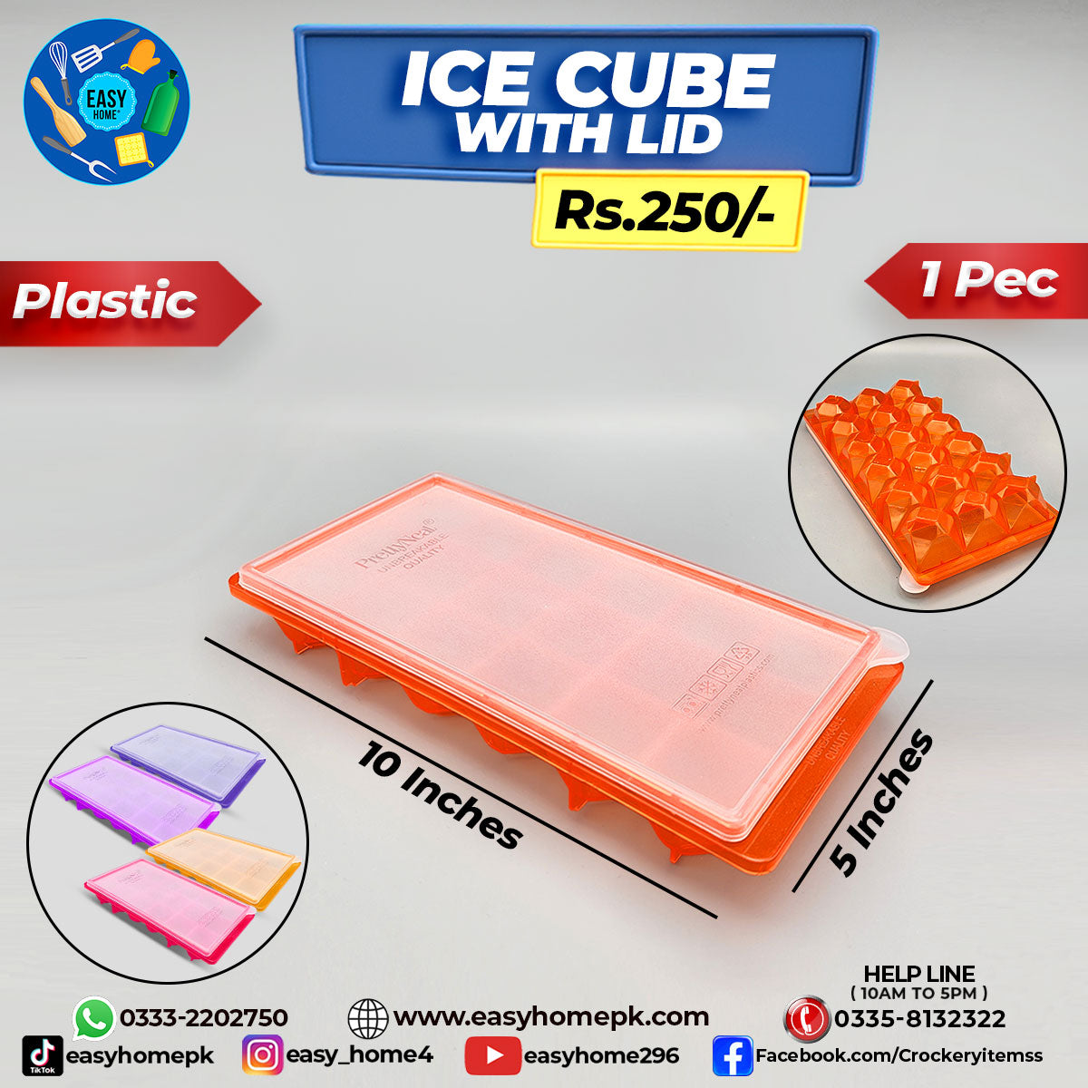 Ice Cube With Lid