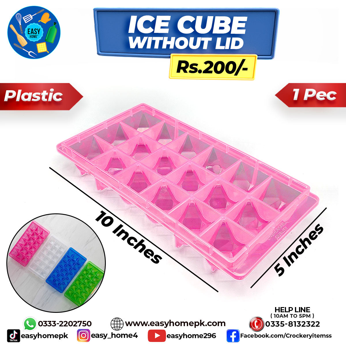 Ice Cube Without lid