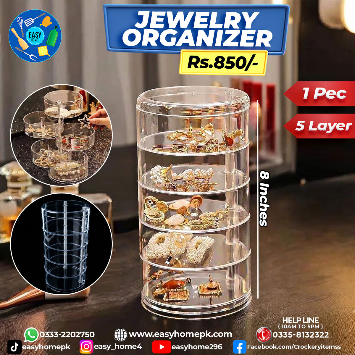 Jewelry Organizer - 5 Layer