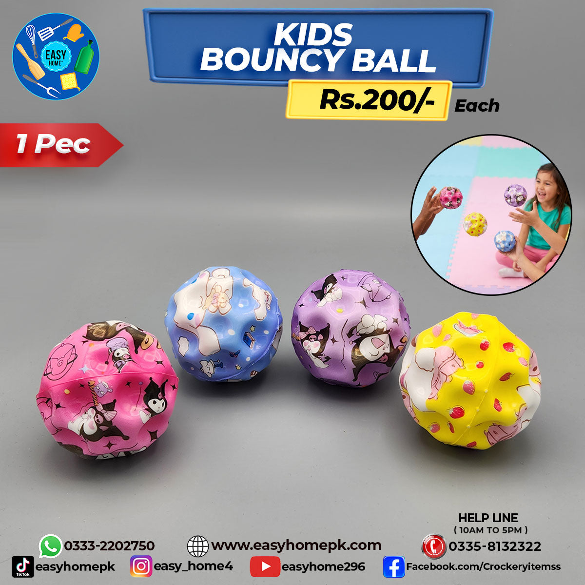 Kids Bouncy Ball