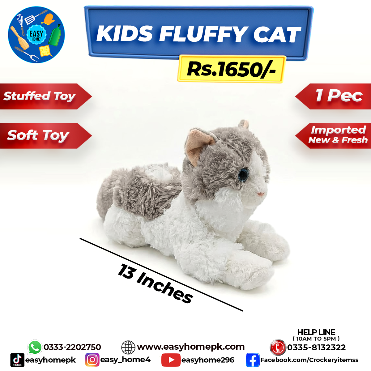 Imported Kids Fluffy Cat