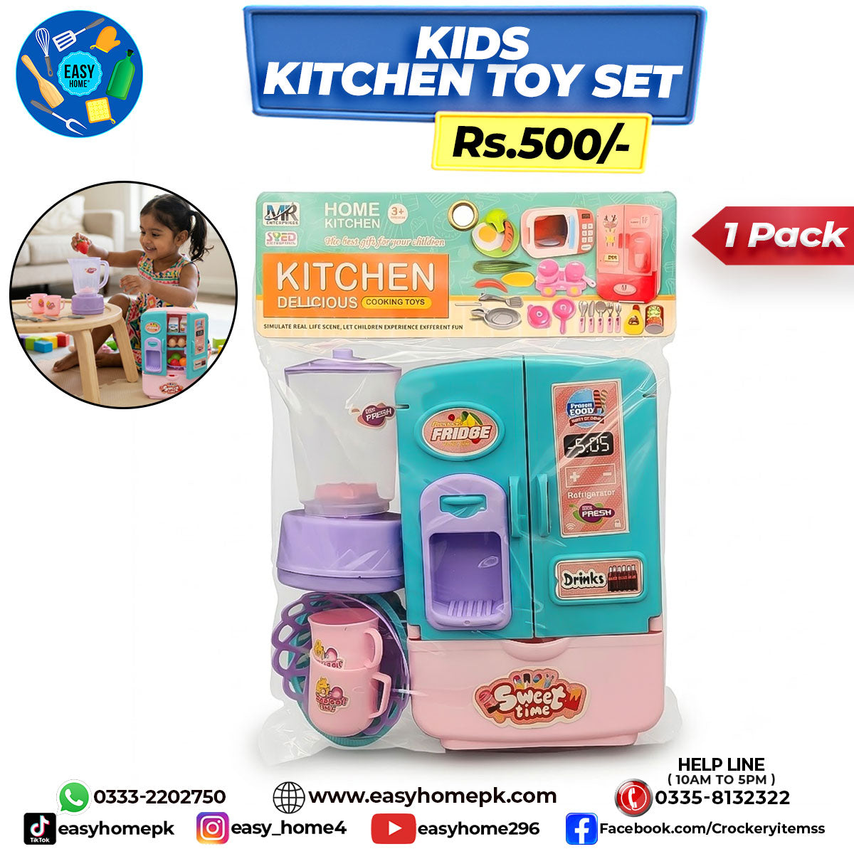 Kids Kitchen Toy Set